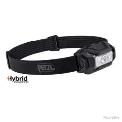Petzl Lampe Frontale Hybrid éclairage 4 Couleurs Aria 1 Noir - 350 Lumens