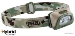 Lampe Frontale Camouflage Tactikka + PETZL