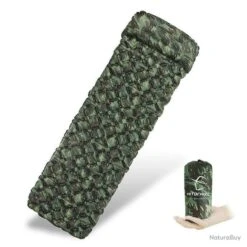 Matelas Gonflable Camo 2 Ultraléger Avec Coussin D'Air Couchage Confortable Lit Camping Randonnée