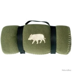 Plaid Polaire Logo Sanglier