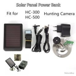 Suntek Chargeur D'alimentation Solaire Externe HC300M HC350M HC550M HC550G,