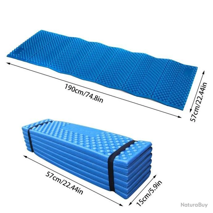 Tapis Camping Mousse Douce Ultralégère Pliant 190x57cm Imperméable Nique-Nique Matelas Couchage 3 Tapis Camping Mousse Douce Ultralégère Pliant 190x57cm Imperméable Nique-Nique Matelas Couchage