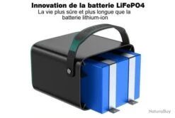 Générateur D'énergie Portable 150W 75 Ah Pour Camping, Bateau, Etc. - LIVRAISON GRATUITE ET RAPIDE -Nitecore Soldes 00002 Accumulateur d energie portable 150W 75 Ah Camping Bateau etc. LIVRAISON GRATUITE ET RAPIDE