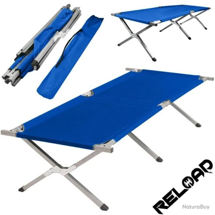 Lit De Camp Canadien Pliant Bleu Navy 4 Lit De Camp Canadien Pliant Bleu Navy – Image 2