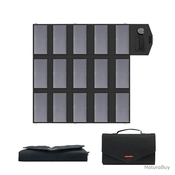 Panneau Solaire Portable Pliable 100W Camo Chargeur Batterie Externe Téléphone Camping Randonnée 4 Panneau Solaire Portable Pliable 100W Camo Chargeur Batterie Externe Téléphone Camping Randonnée – Image 2