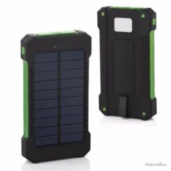 Power Bank Solaire 200000mAh Avec éclairage LED - Vert - Livraison Gratuite Et Rapide -Nitecore Soldes 00002 Power bank solaire 200000mAh avec eclairage LED Vert Livraison gratuite et rapide