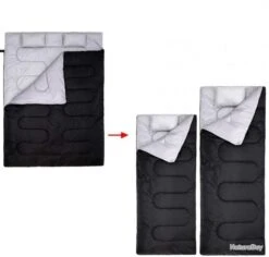 Sac De Couchage Chaud 2 Personnes 220x150 Cm Avec 2 Oreillers Offerts - Livraison Gratuite Et Rapide -Nitecore Soldes 00002 Sac de couchage chaud 2 personnes 220x150 cm avec 2 oreillers offerts Livraison gratuite et rapide