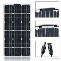 Kit Panneau Solaire Flexible 12/24v, Modele: Kit 300W 30A Noir -Nitecore Soldes 00004 Kit Panneau Solaire Flexible 12 24v Modele Kit 300W 30A Noir