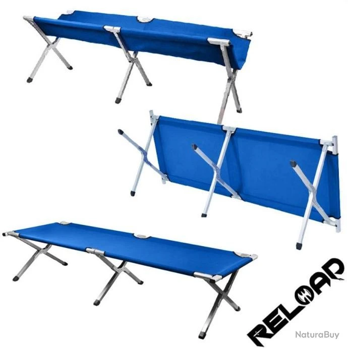 Lit De Camp Canadien Pliant Bleu Navy 6 Lit De Camp Canadien Pliant Bleu Navy – Image 4