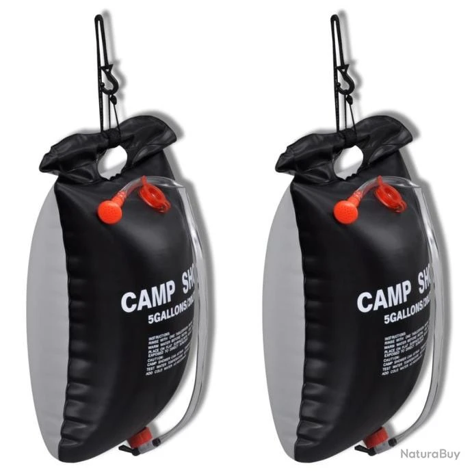 Douche Solaire D'extérieur De Camping 20 L 2 Pcs 3 Douche Solaire D'extérieur De Camping 20 L 2 Pcs
