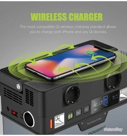 Générateur Portable Ondes Sinusoïdale Pure 110v 220v AC 300W 288 Wh Voiture Camping Maison Plein Air 7 Générateur Portable Ondes Sinusoïdale Pure 110v 220v AC 300W 288 Wh Voiture Camping Maison Plein Air – Image 5