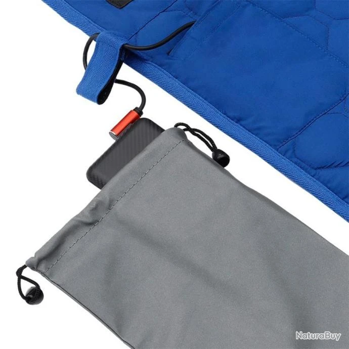 Tapis De Couchage Chauffant USB Bleu Matelas Isolant Epais 40 à 65 Degres Chaleur 7 Zones Camping 7 Tapis De Couchage Chauffant USB Bleu Matelas Isolant Epais 40 à 65 Degres Chaleur 7 Zones Camping – Image 5