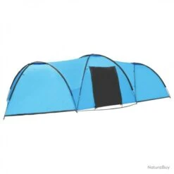 Tente Igloo De Camping 650x240x190 Cm 8 Personnes Bleu 92230 -Nitecore Soldes 00005 Tente igloo de camping 650x240x190 cm 8 personnes Bleu