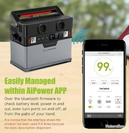 Générateur Portable Ondes Sinusoïdale Pure 110v 220v AC 300W 288 Wh Voiture Camping Maison Plein Air 8 Générateur Portable Ondes Sinusoïdale Pure 110v 220v AC 300W 288 Wh Voiture Camping Maison Plein Air – Image 6