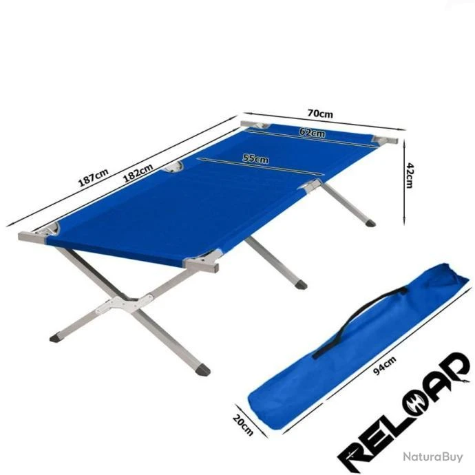 Lit De Camp Canadien Pliant Bleu Navy 8 Lit De Camp Canadien Pliant Bleu Navy – Image 6