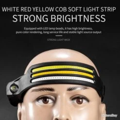 Lampe Frontale LED COB Induction 8 Modes Éclairage Rechargeable USB Idéal Pêche Camping Randonnée -Nitecore Soldes 00007 Lampe Frontale LED COB Induction 8 Modes Eclairage Rechargeable USB Ideal Peche Camping Randonnee