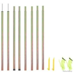 Mâts De Parasol 2 Pcs 200 Cm Acier Galvanisé