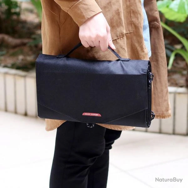 Panneau Solaire Portable Pliable 100W Camo Chargeur Batterie Externe Téléphone Camping Randonnée 9 Panneau Solaire Portable Pliable 100W Camo Chargeur Batterie Externe Téléphone Camping Randonnée – Image 7