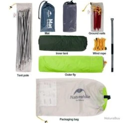Tente 2 Personnes Ultralight 3 Saisons Double Couche 20D Imperméable Couleur Vert-Gris Tente Dôme 23 Tente 2 Personnes Ultralight 3 Saisons Double Couche 20D Imperméable Couleur Vert-Gris Tente Dôme -Nitecore Soldes 00011 Tente 2 Personnes Ultralight 3 Saisons Double Couche 20D Impermeable Couleur Vert Gris Tente Dome